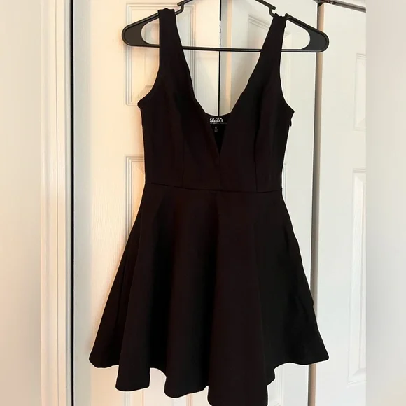 Lulus | Dresses | Black Mini Dress With Shorts | Poshmark